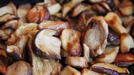 ризотто с белыми грибами и петрушкой