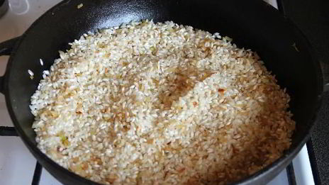 ризотто с белыми грибами и петрушкой