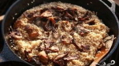 ризотто с белыми грибами