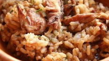 ризотто с белыми грибами