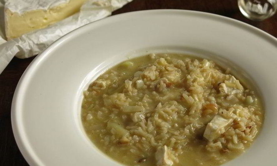 Рецепт ризотто с бурым рисом и камамбером