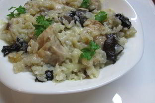 Ризотто с грибами и курицей