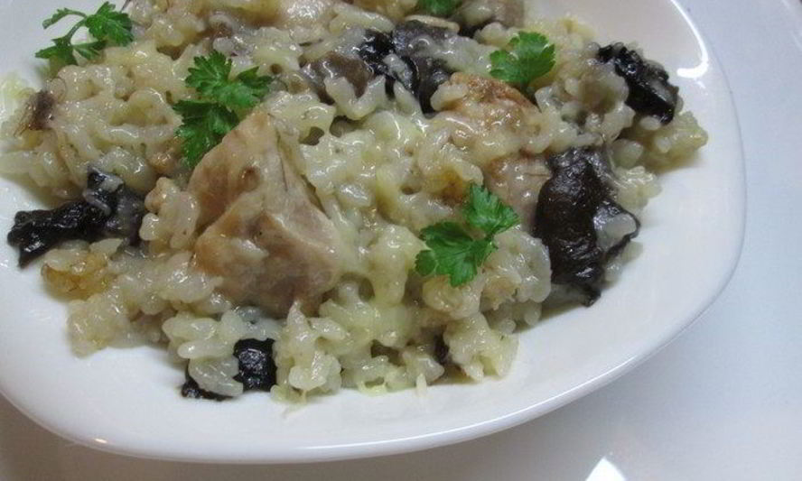 Рецепт ризотто с грибами и курицей