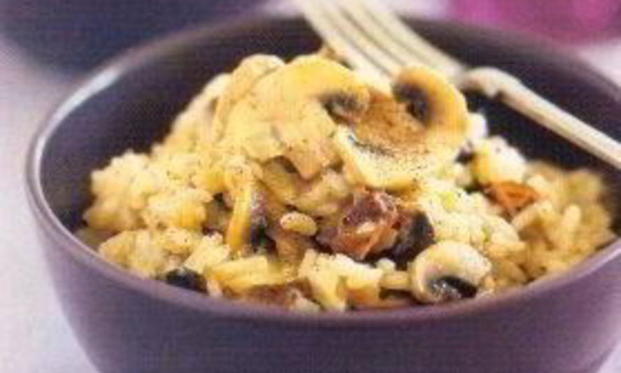 Рецепт ризотто с грибами и сыром