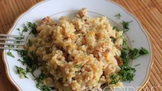 Ризотто с грибами в мультиварке