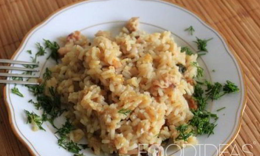 Рецепт ризотто с грибами в мультиварке