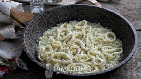 ризотто с кальмарами