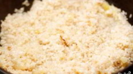 ризотто с коктейлем из морепродуктов