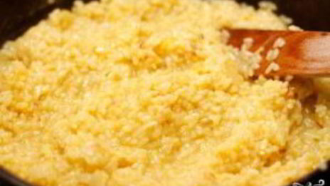 ризотто с коктейлем из морепродуктов