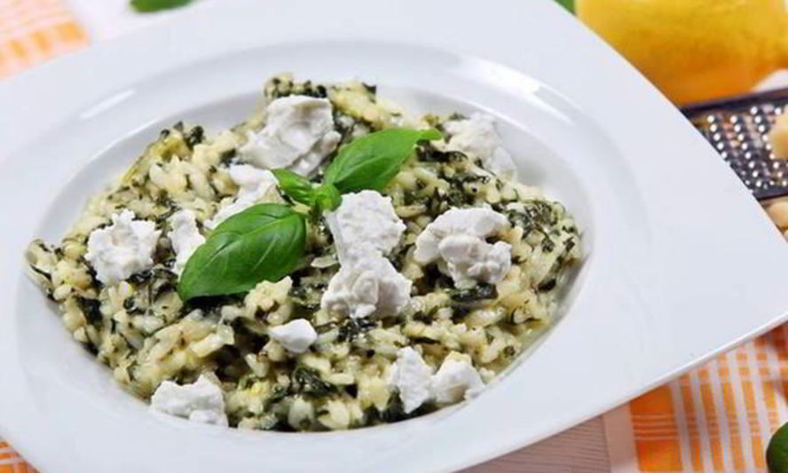 Рецепт ризотто с козьим сыром