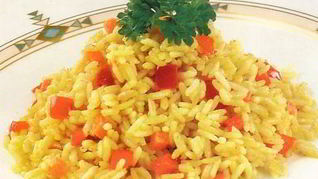 Ризотто с красным перцем