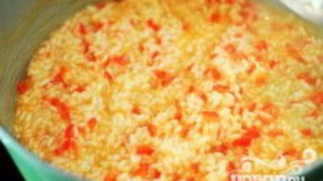 ризотто с красным перцем