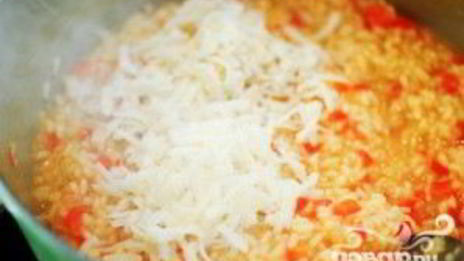 ризотто с красным перцем