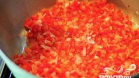 ризотто с красным перцем