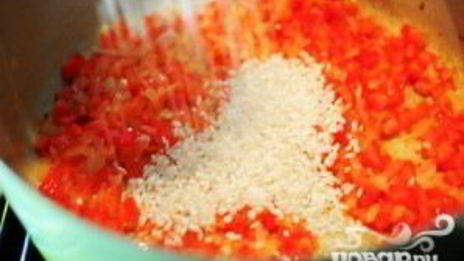 ризотто с красным перцем