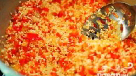 ризотто с красным перцем