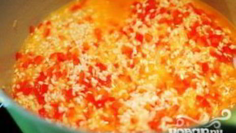 ризотто с красным перцем