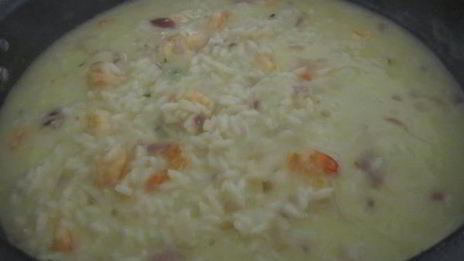 ризотто с креветками