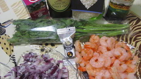 ризотто с креветками