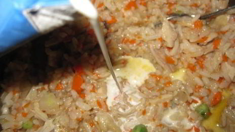 ризотто с курицей и овощами