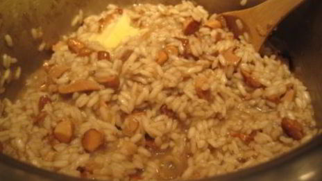 ризотто с лисичками и сыром