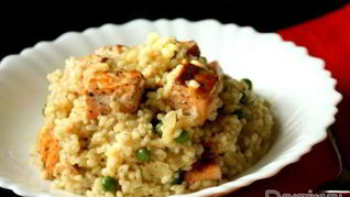 Ризотто с лососем