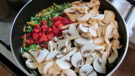 ризотто с овощами