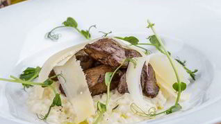 Ризотто с паштетом из утиной печени