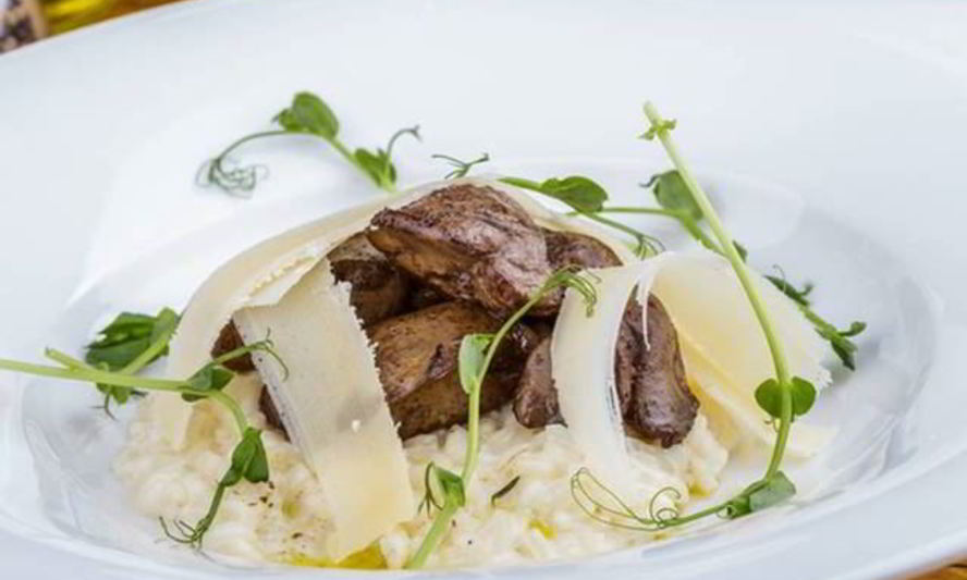 Рецепт ризотто с паштетом из утиной печени