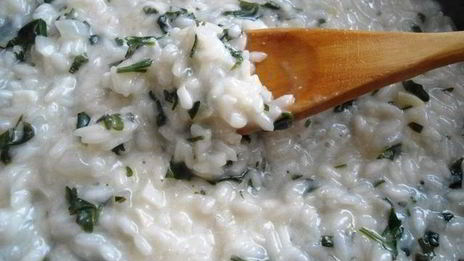 ризотто с петрушкой и фетой