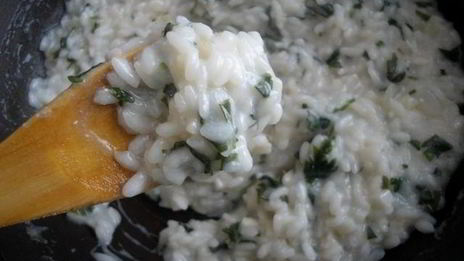 ризотто с петрушкой и фетой