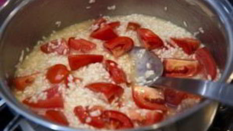 ризотто с помидорами