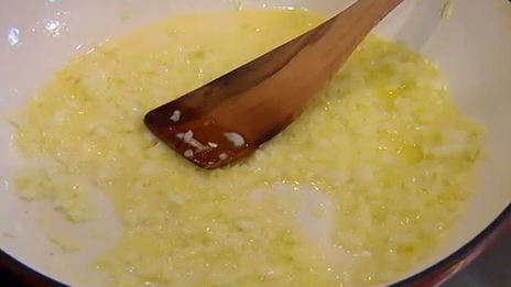 ризотто с раковыми шейками