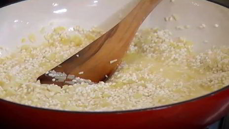 ризотто с раковыми шейками