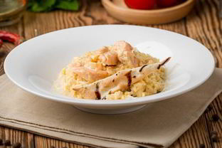 Ризотто с семгой