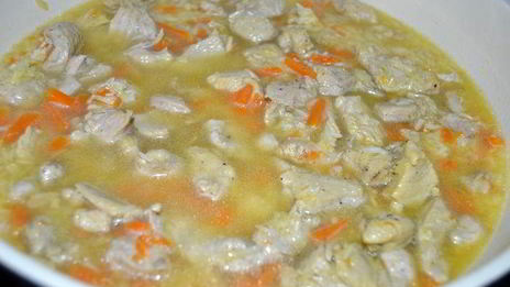 ризотто с тыквой и индейкой