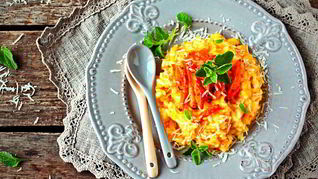 Ризотто с запеченной морковью