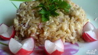 Ризотто весеннее с редисом