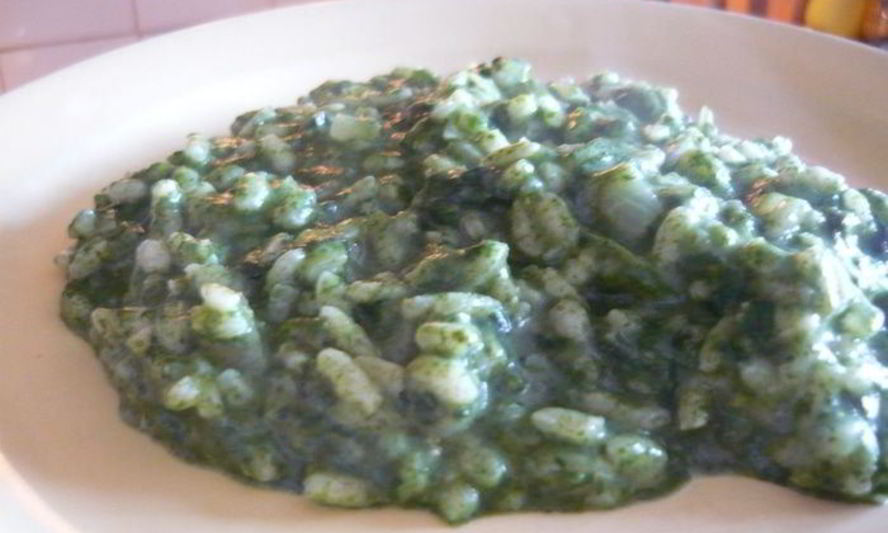 Рецепт шпинатного ризотто