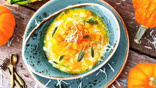 Тыквенное ризотто с шалфеем