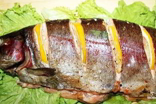 Форель радужная в фольге