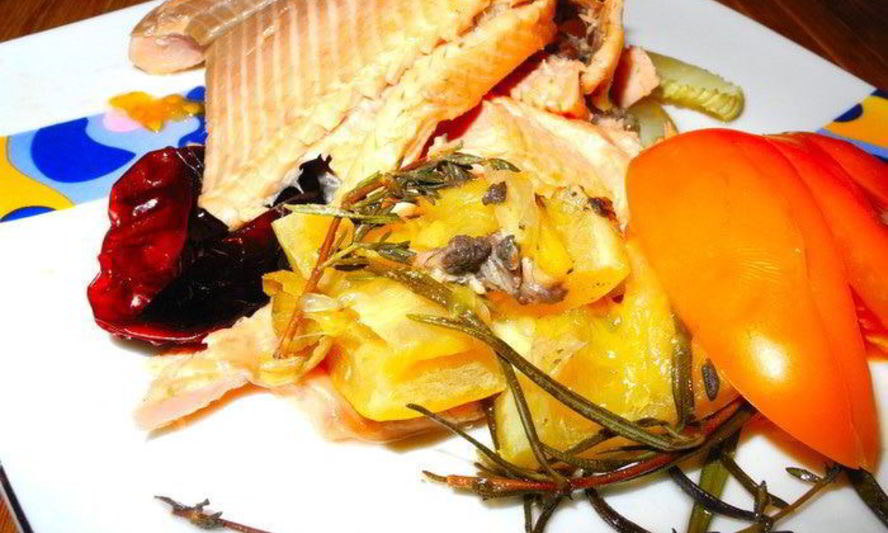 Рецепт форели с фенхелем и солеными лимонами