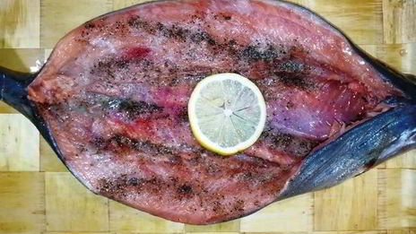 горбуша, фаршированная булгуром