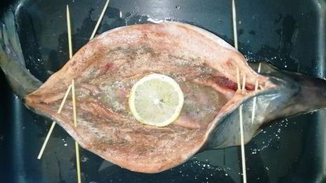 горбуша, фаршированная булгуром