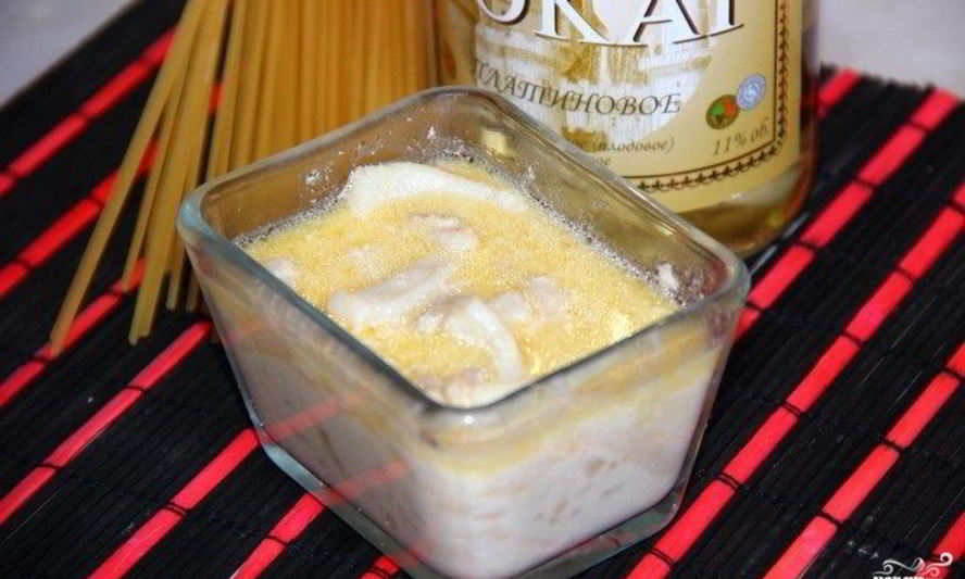 Рецепт кальмаров в сливках