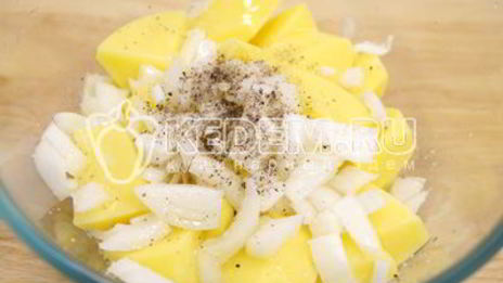 камбала в духовке с картофелем