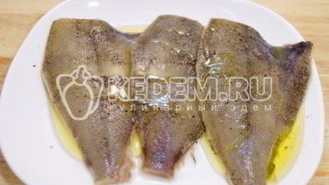 камбала в духовке с картофелем