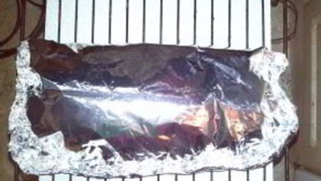 карп, запеченный в фольге с грибами и картофелем