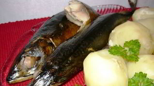 Копченая скумбрия с жидким дымом