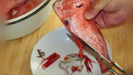 копченый морской окунь